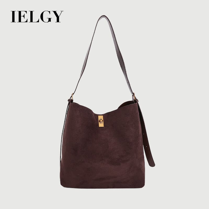 Bolsa feminina IELGY retrô fosca de grande capacidade
