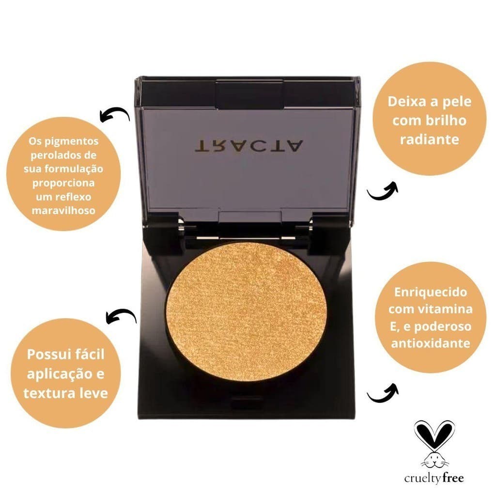 ILUMINADOR COMPACTO GLOWING TRACTA PRECIOUS 4G original