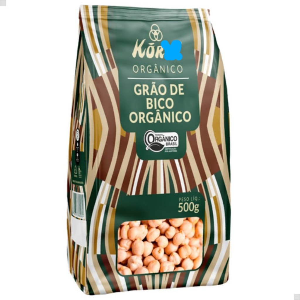 Grão-de-Bico Orgânico Kor 1000 Sementes para Plantio | Alto Vigor | Horta Caseira | Germinação Rápida