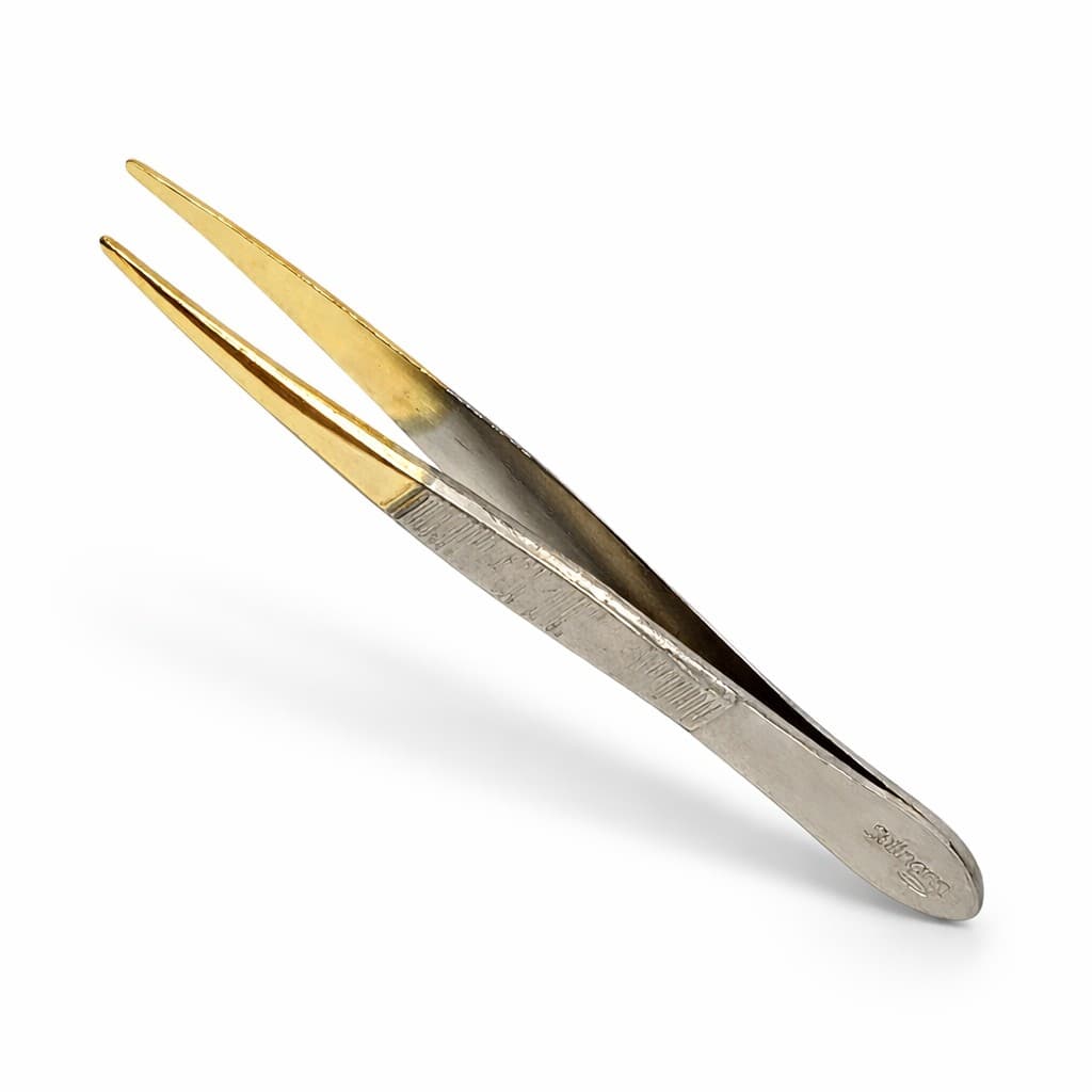 Pinça Ponta Fina Banhada 9cm Edel Solingen 2221303 Sobrancelhas Profissional