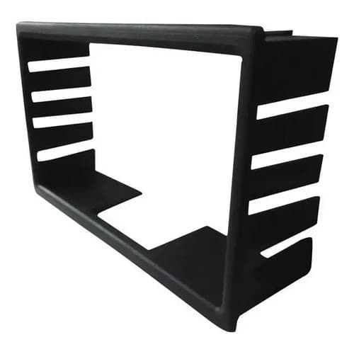 Moldura Painel Mp5 2 Din Fox G2 2010 2011 2012 2013 Dvd Preto