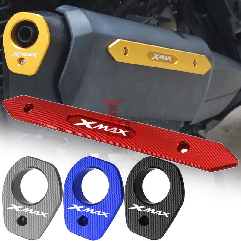 Adequado para Yamaha XMAX300 17-24 tubo de escape modificado capa decorativa silenciador Anti-escaldante escudo capa pro