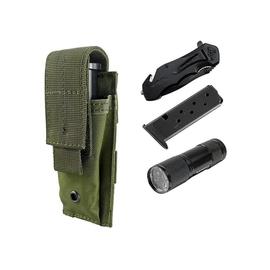 Amazon exército ventilador lanterna saco M5 tático lanterna saco tamanho pequeno único saco de ferramentas Molle acessór