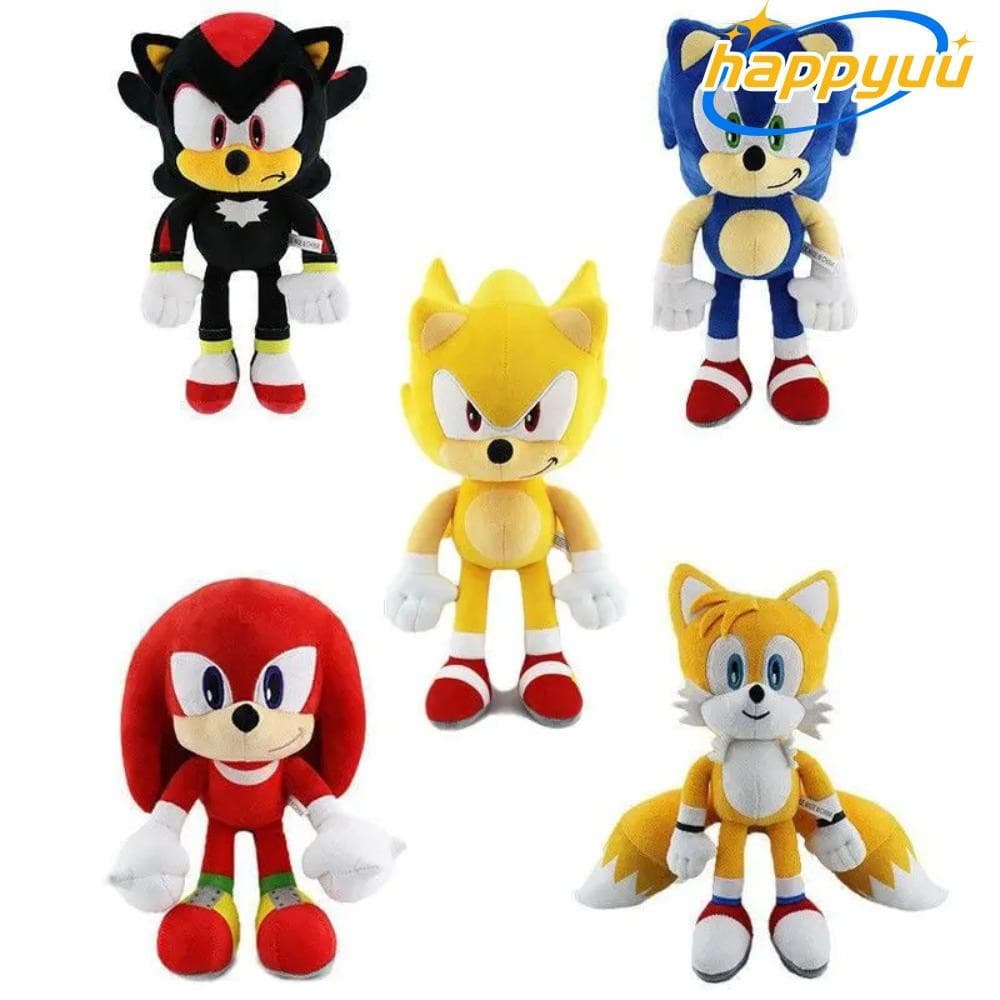 Brinquedo de Pelúcia HAPPYUU, Animal de Pelúcia Supersonico de 30cm, Boneco de Pelúcia Sonic Hedgehog Super Sound Mouse