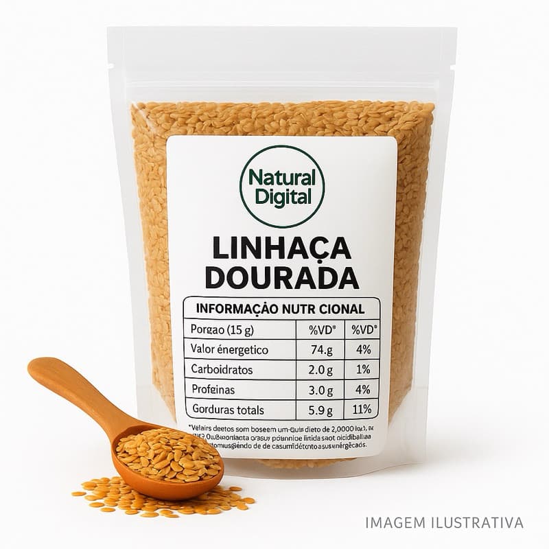 Linhaça Dourada - 500 gramas/1 kg - Envio Imediato