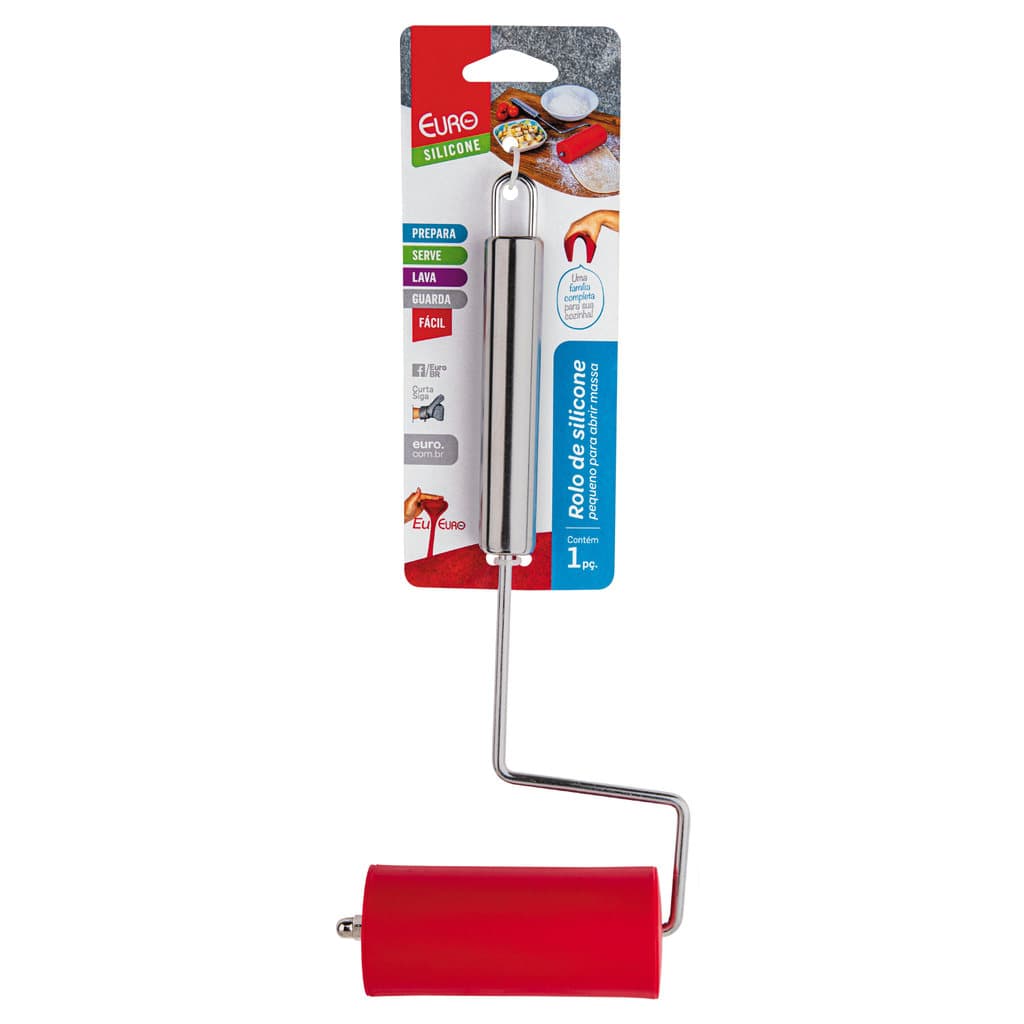 Rolo de Silicone Para Massa Antiaderente Pequeno Pizza Pães Confeitaria Padaria