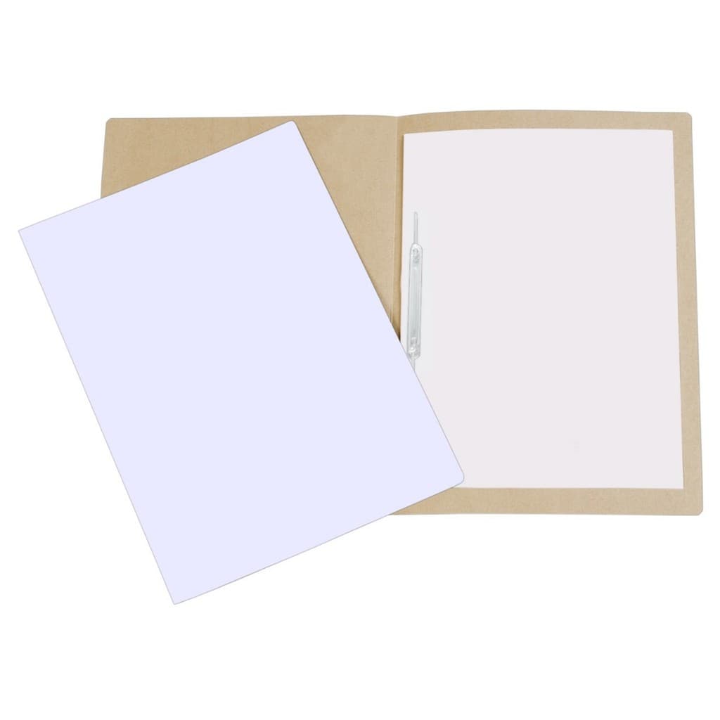 20 Pasta Papelao C/FERRAGEM Branco Grampo Trilho