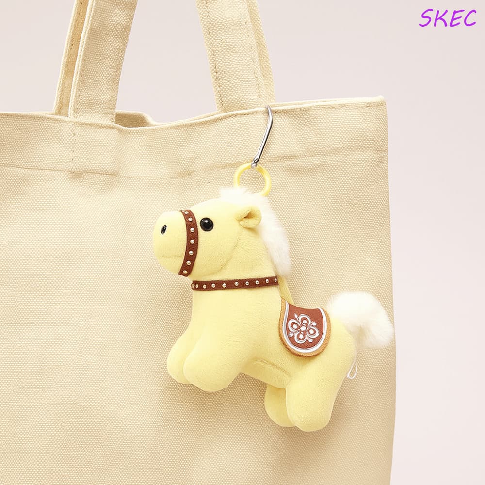 Pingente De Pônei SKEC , Chaveiro De Cavalo De Pelúcia De Boneca De Corcel Estilo Chinês , Mochila Ano Novo
