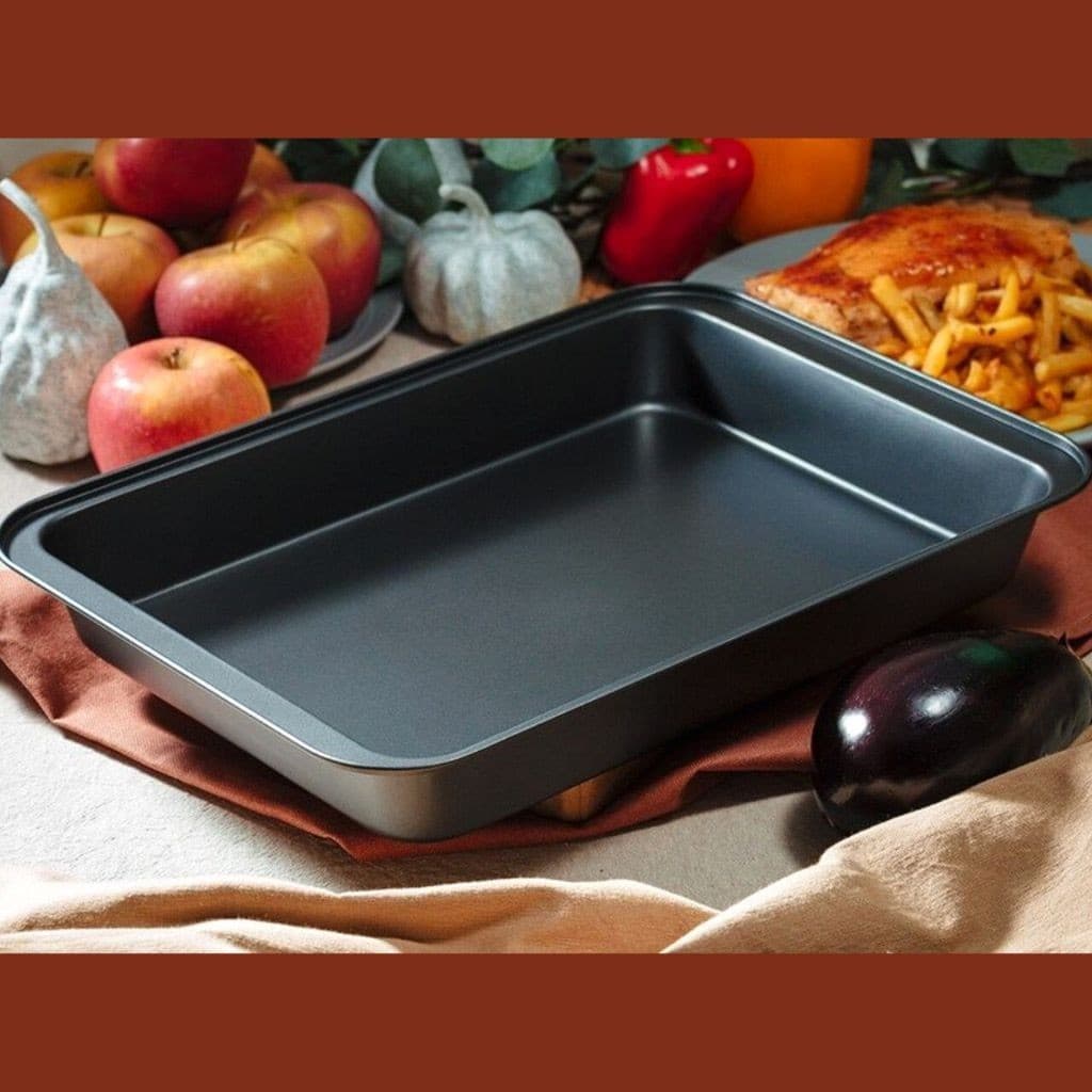 Forma Assadeira Retangular 42x28cm Para Torta Antiaderente Forma Para Pão Cuca Forma Para Bolo CYD