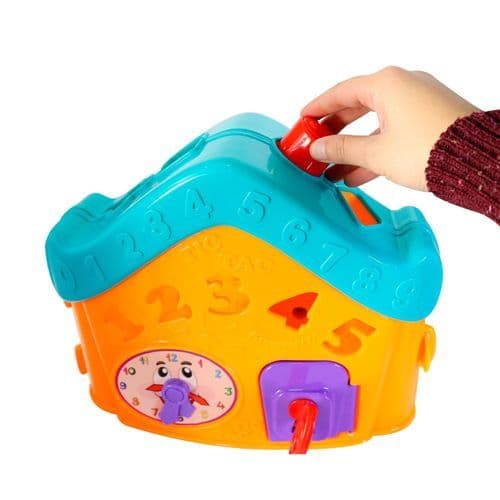 Brinquedo Educativo Casinha Interativa Letras Números Estímulo Aprendizado Infantil Desenvolvimento
