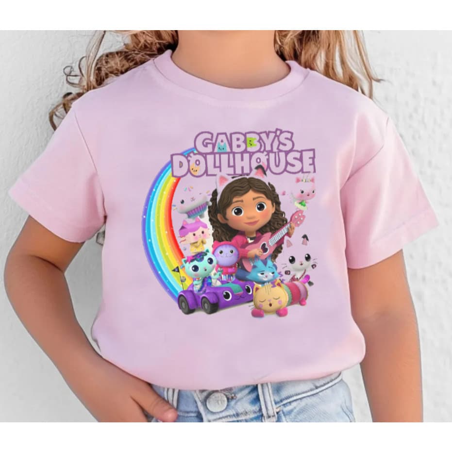 Camiseta camisa blusa Casa Magica Da Gabby Gabi Gabby's Dollhouse algodão100%
