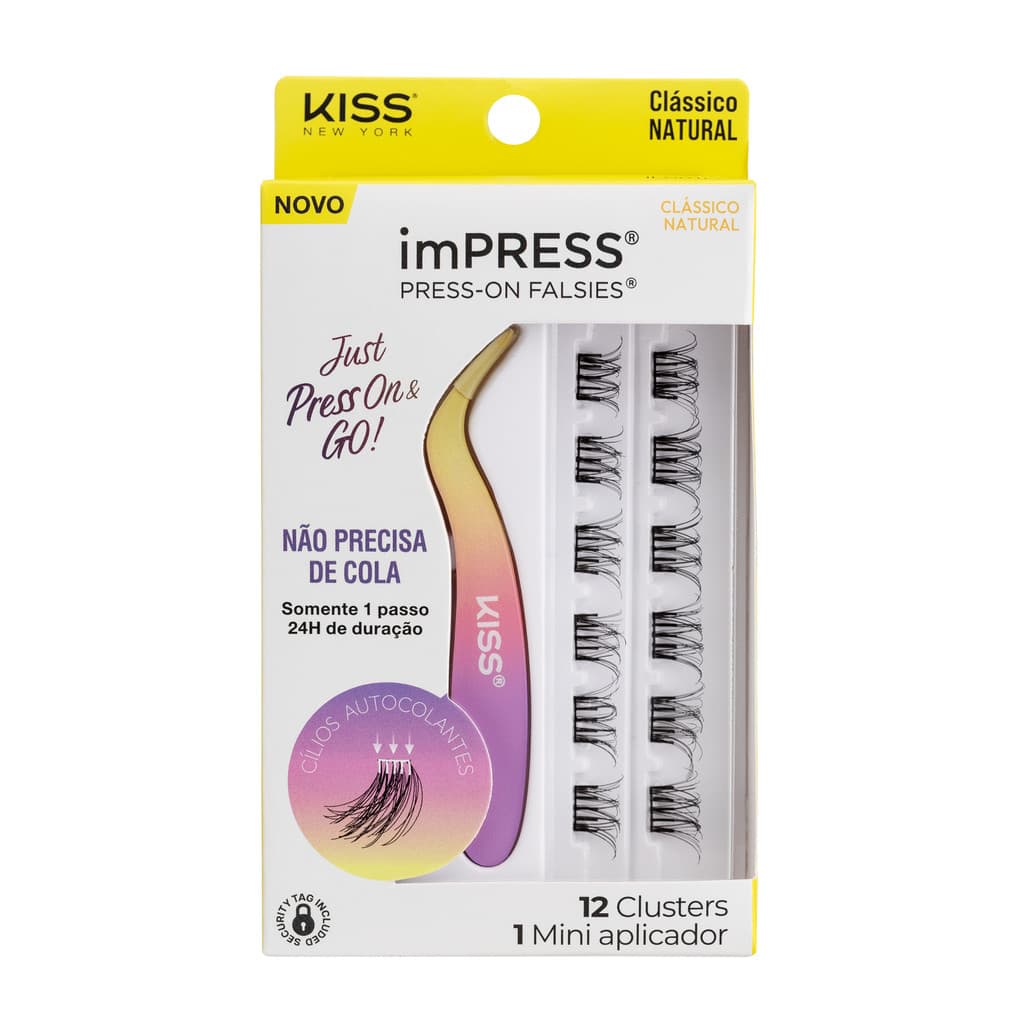 Cílios Postiços imPRESS Mini KIT Natural 01 - Kiss New York