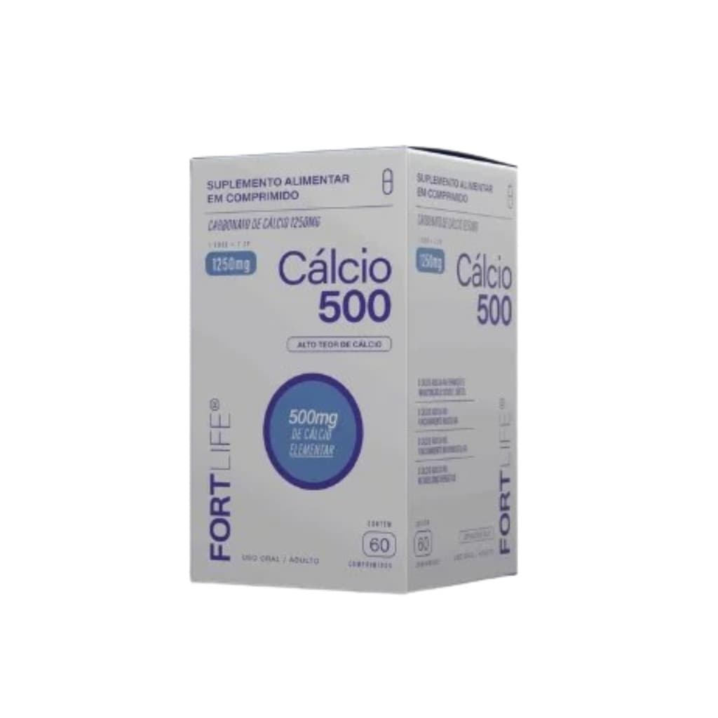 Carbonato de Cálcio 1250mg C/60 Comprimidos - Fortilife