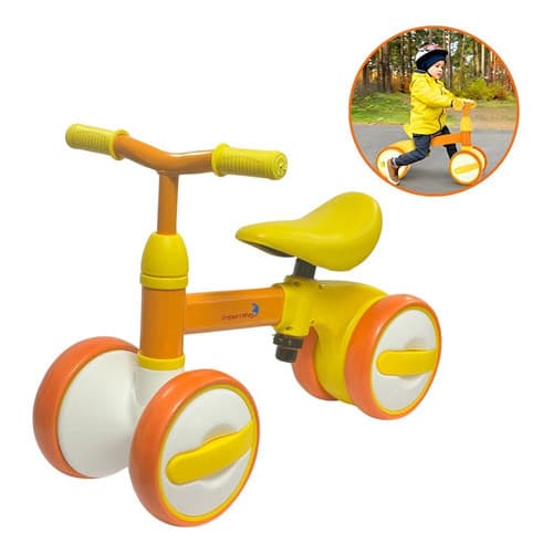 Triciclo Balance Equilíbrio Infantil Bike Importway Amarelo