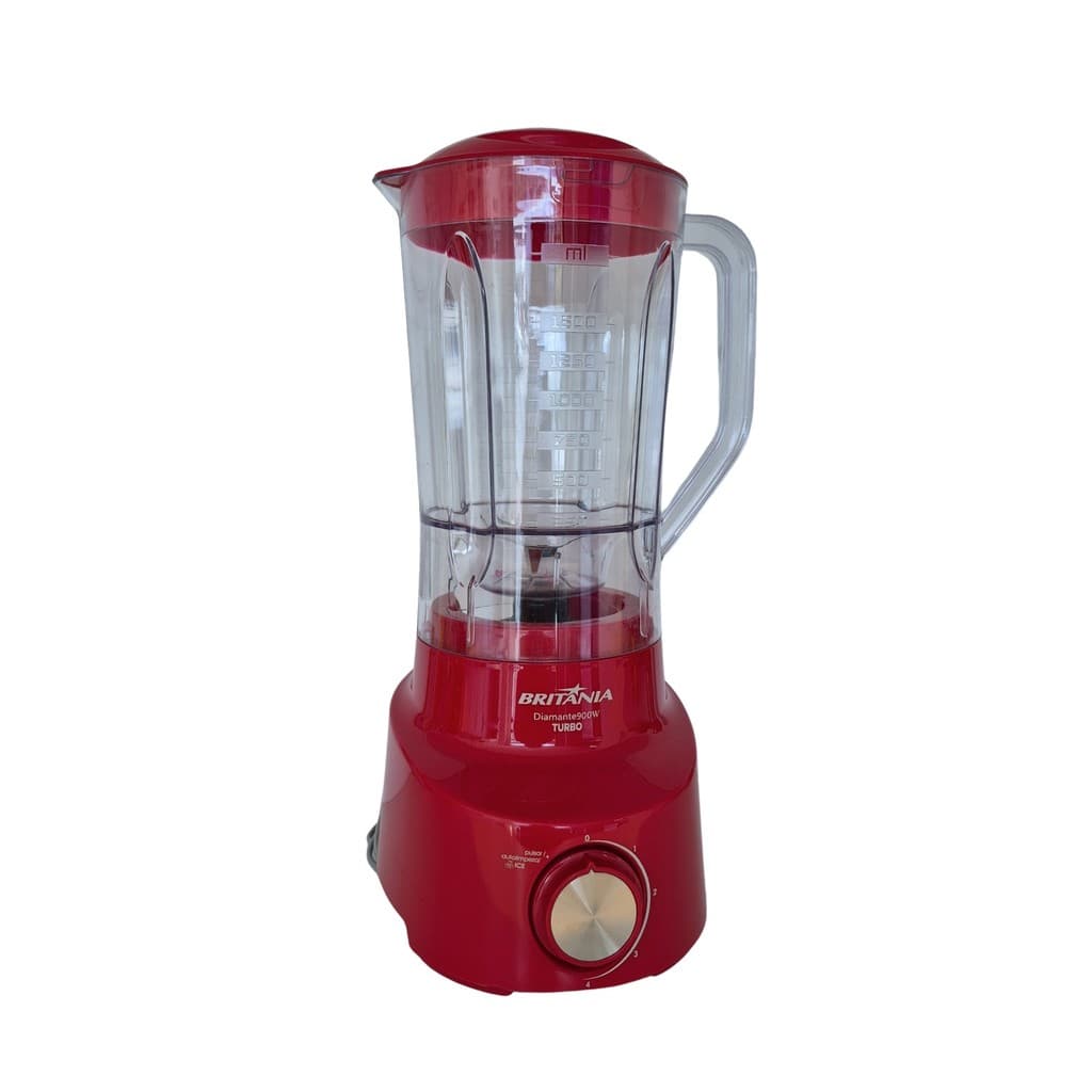Liquidificador Britânia Diamante800 com Filtro 900W Vermelho