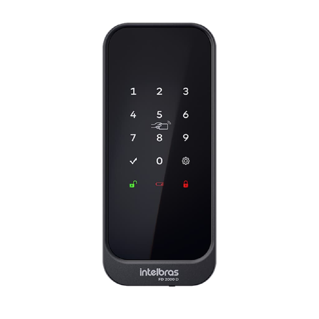 FECHADURA DIGITAL FD2000 D - SOBREPOR, SENHA E TAG INTELBRAS