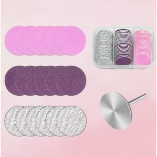Kit De Refil de Lixas Disco + Broca Disco Em Aço