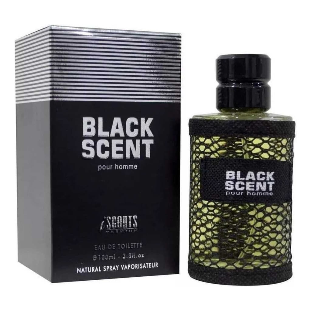 Perfume Iscents Black Edt 100ml Masculino Envio Imediato
