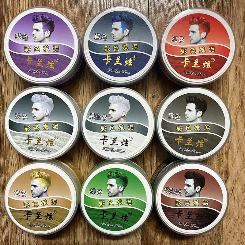 Carlan deslumbrante colorido lama de cabelo branco cinza azul roxo cor ouro vermelho verde preto estilo lama de cabelo c