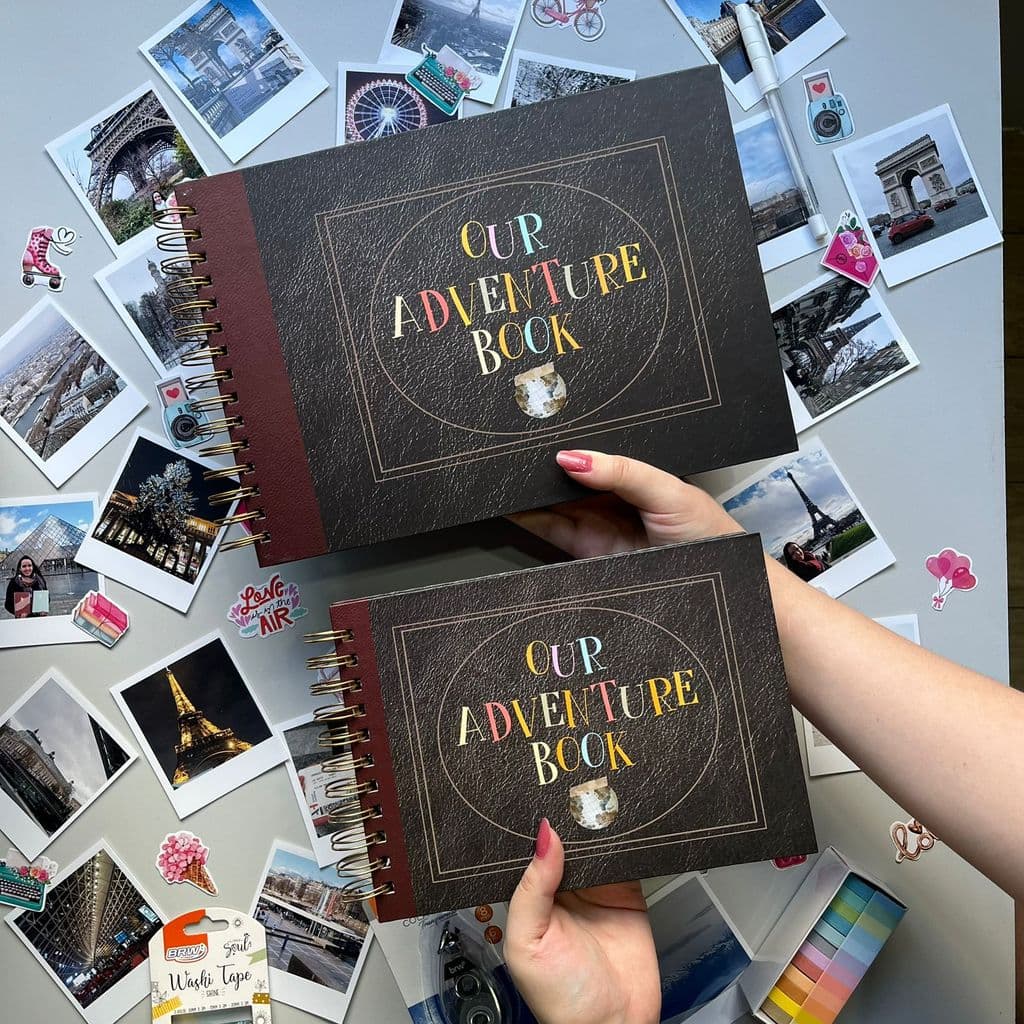 Livro de Aventuras - A4 e A5 - 30 Folhas Kraft 240g - Adventure Álbum de Fotos Scrapbook Namorados