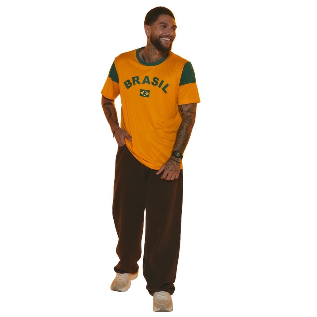 Camisa Brasil Masculina Dengo Copa Do Mundo 2026 Braziline
