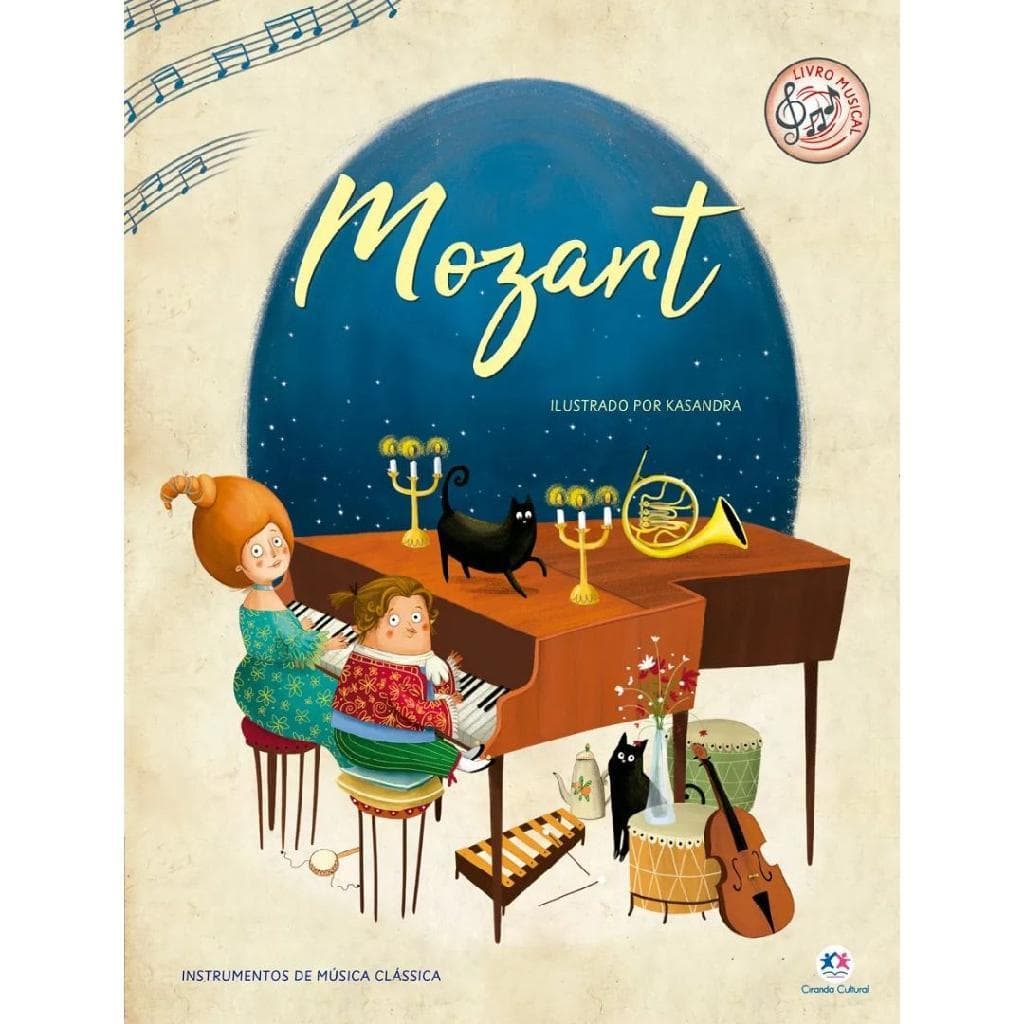 Livro Infantil Instrumentos Musicais Mozart Ciranda