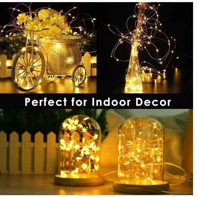 Fio de Fada LED String Light 10M USB Controle Remoto 8 Modo Luzes para Decoração    Recursos da luz de corda remota USB: