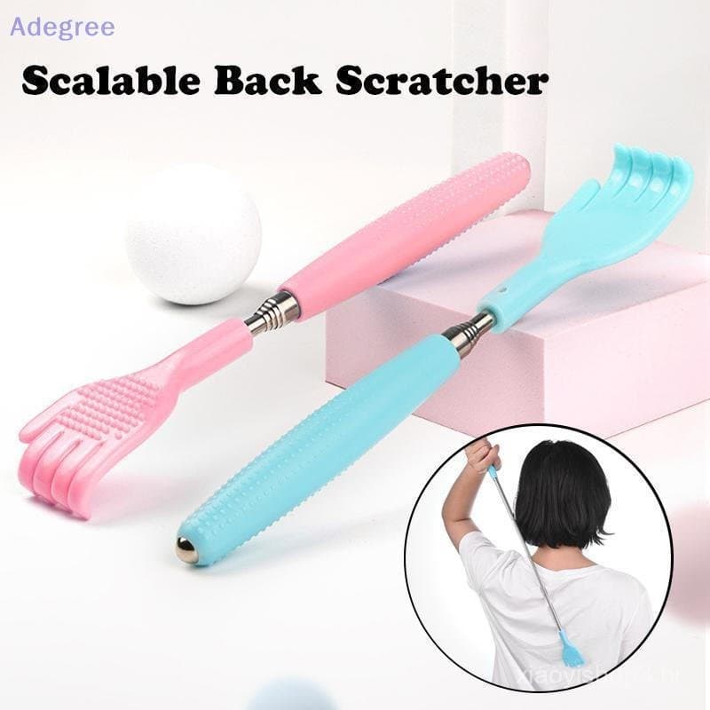 Adegree Extensível Volta Scratcher Telescópico Mão Carding Vara Corpo Scrab Relaxar Raspador Para Cócegas Massagem Cuida