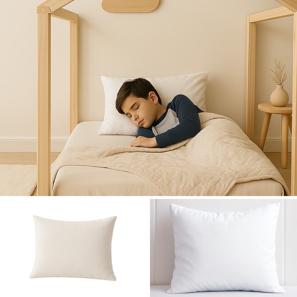 Travesseiro Infantil Mini Cama Soninho Hipercal 200 Fios 40x50cm Silicone Hipoalergênico Macio