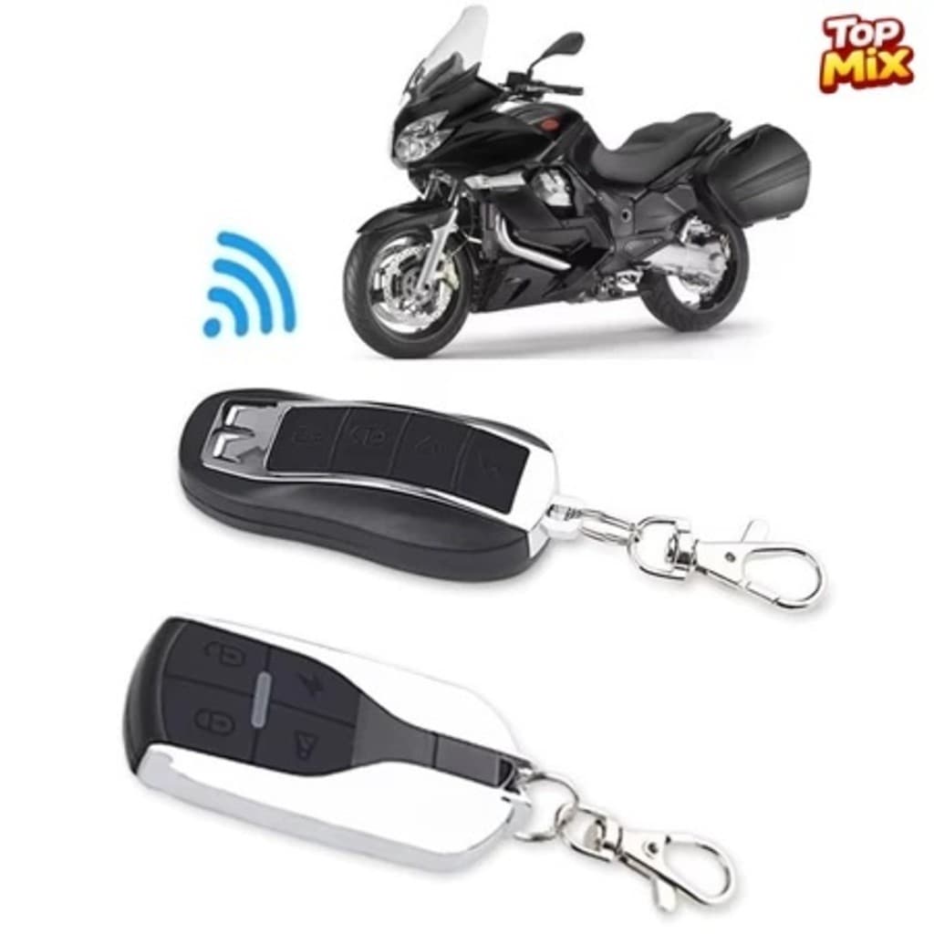 Sistema de alarme antifurto para motocicleta parada de partida do motor com controle, módulo chave e Buzina 12v LE-7991