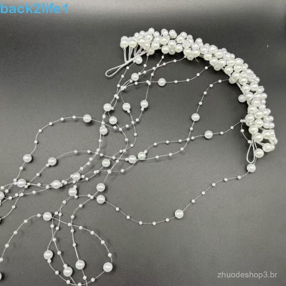 Acessórios De Cabelo Com Borlas De Pérola BACK2LIFE1 , Videira De Noiva Doce Romântica , Pente Requintado