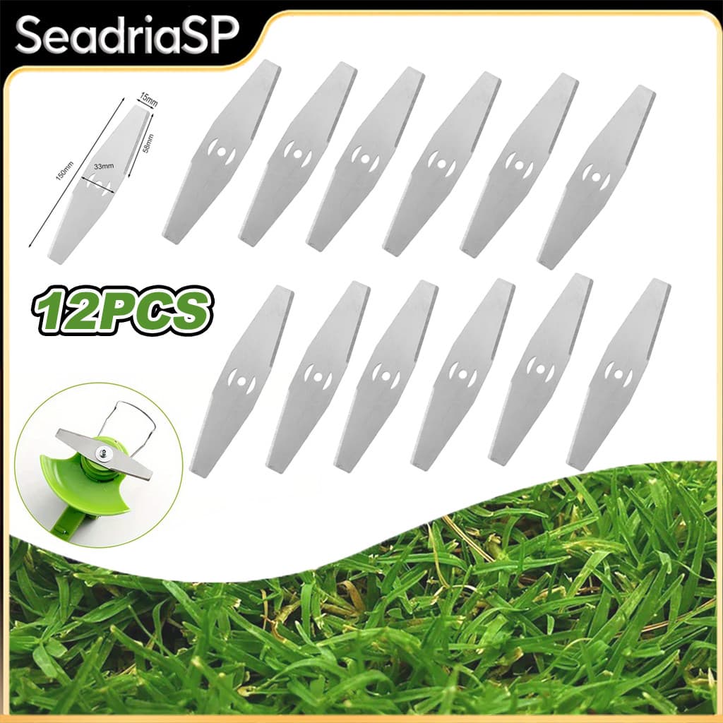 【Pronta Entrega】Kit 12 Peças Lâminas De Cortador De Grama Aparador De Bermas