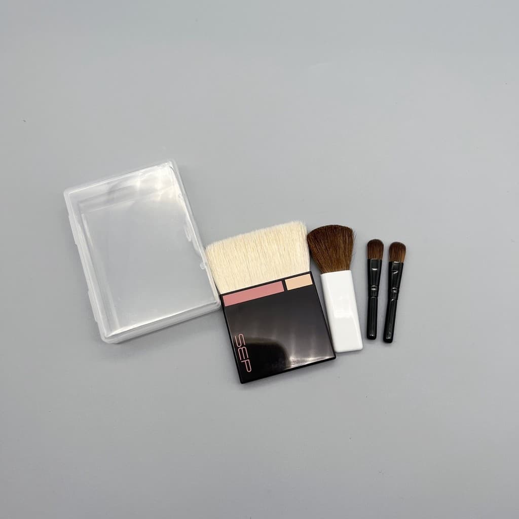 Conjunto pequeno portátil de lã pincel de maquiagem Blush pincel de sombra pincel corretivo pincel de lábios pincel de s