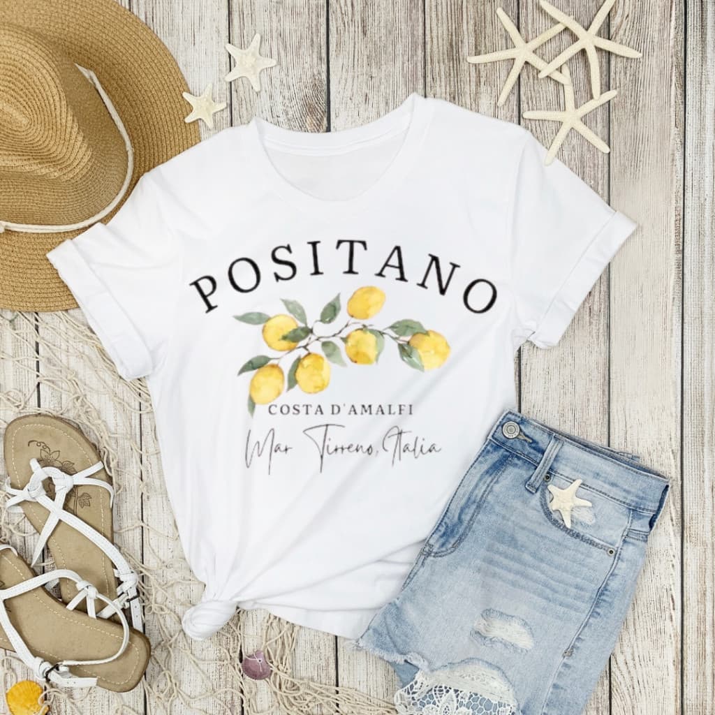 Camiseta Feminina Lançamento Camisa Casual Estampada Positano Confortavel Dia a Dia Lazer Academia 100% algodão