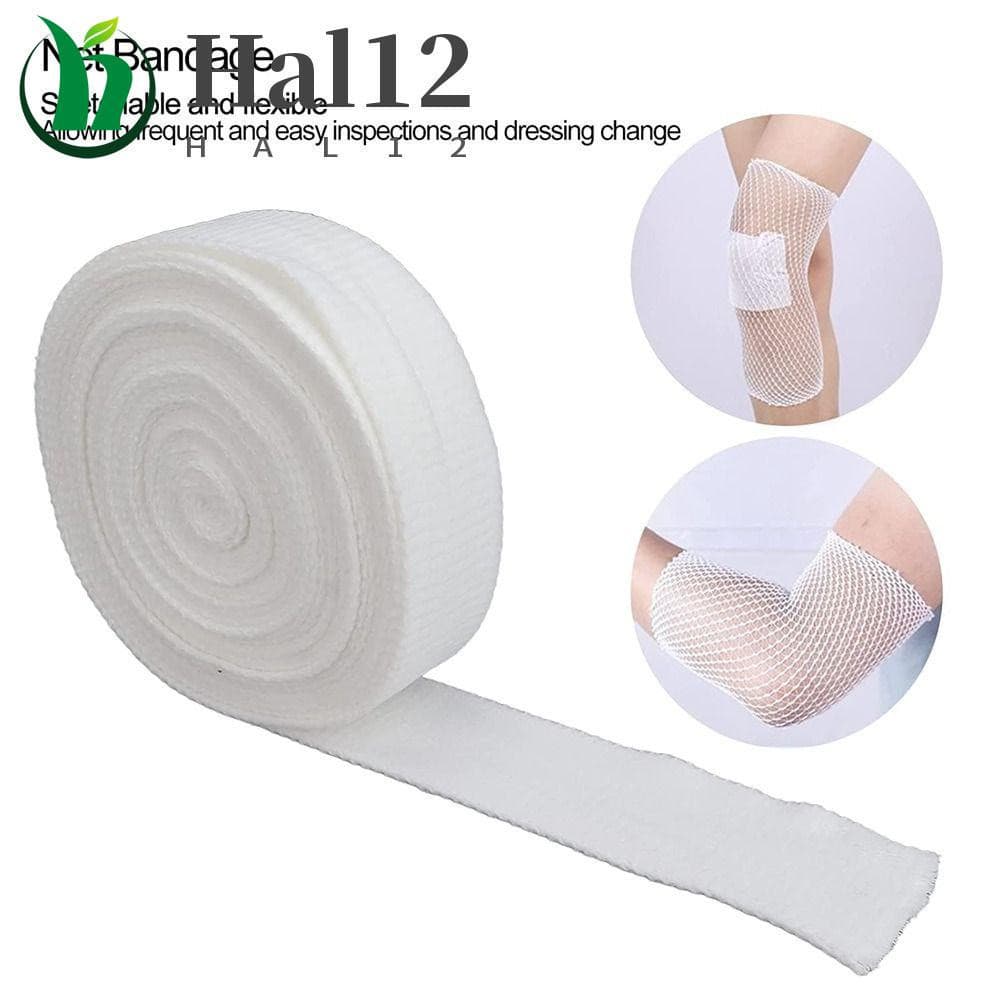 Atadura Tubular De Rede Elástica HALB , De Malha Respirável Pulseira De Poliéster Branco/Cotovelo/Knee/Ankle