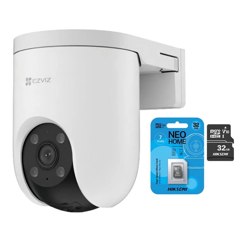 Câmera de Segurança Wifi Ezviz CS-H8c Pro 3K + MicroSD 32GB