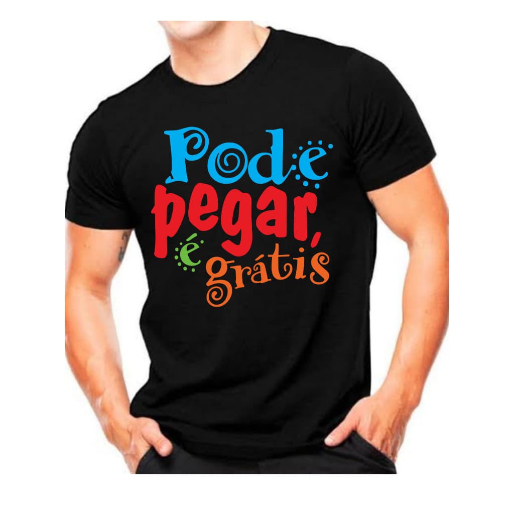 camiseta blusa carnaval frases divertidas unissex engraçado pode pegar é gratis