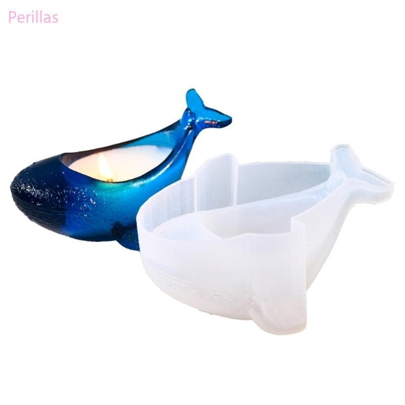 Perillas Moldes Suporte Silicone Forma Baleia , Para Artesanato Castiçal Fazer À Mão