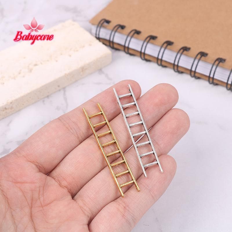 BYCE > 5 Peças Casa De Bonecas Móveis Em Miniatura Escada De Metal Escadas Decoração De Modelo Boneca Novo