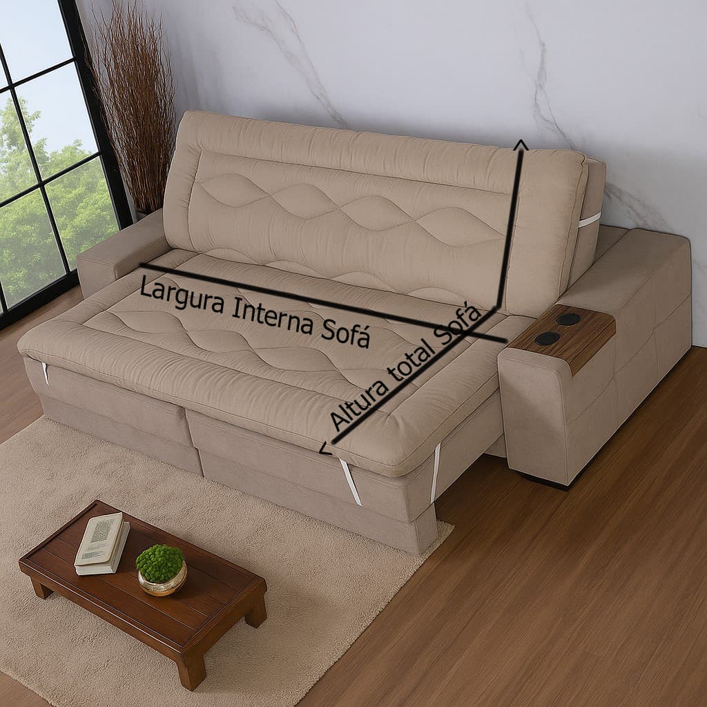 Pillow Top Premium Para Sofá Retrátil 1,40 x 1,80 varias cores