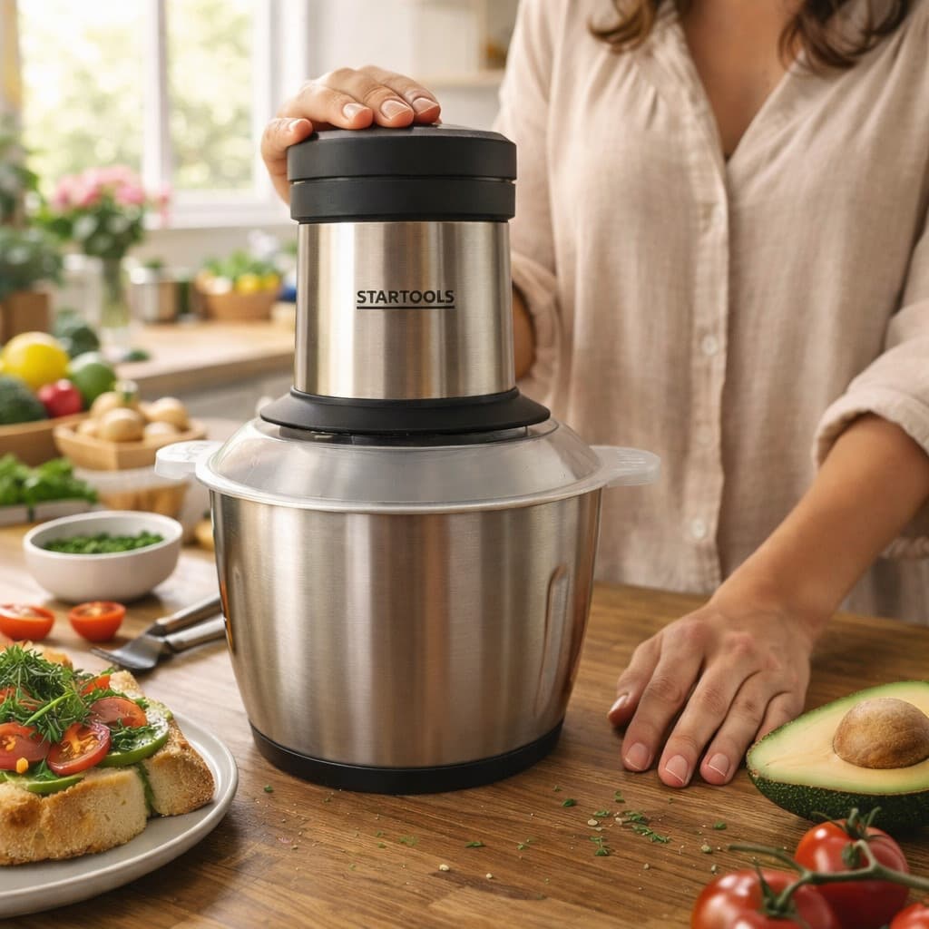 Multiprocessador Elétrico 2 ou 3 Litros 4 Lâminas 110/127V ou 220V Processador De Alimentos