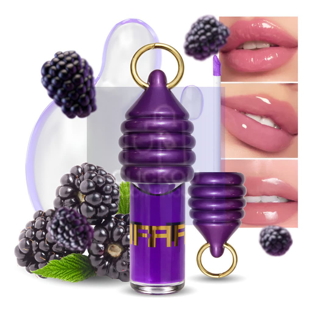Lip Gloss Blackbarry com Brilho Intenso Textura Suave Hidratação Prolongada e Aroma Leve para Lábios
