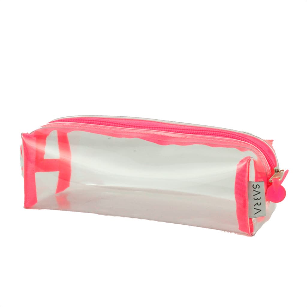 Estojo Escolar Completo Rosa Pink Feminino 1 Divisória Sabra