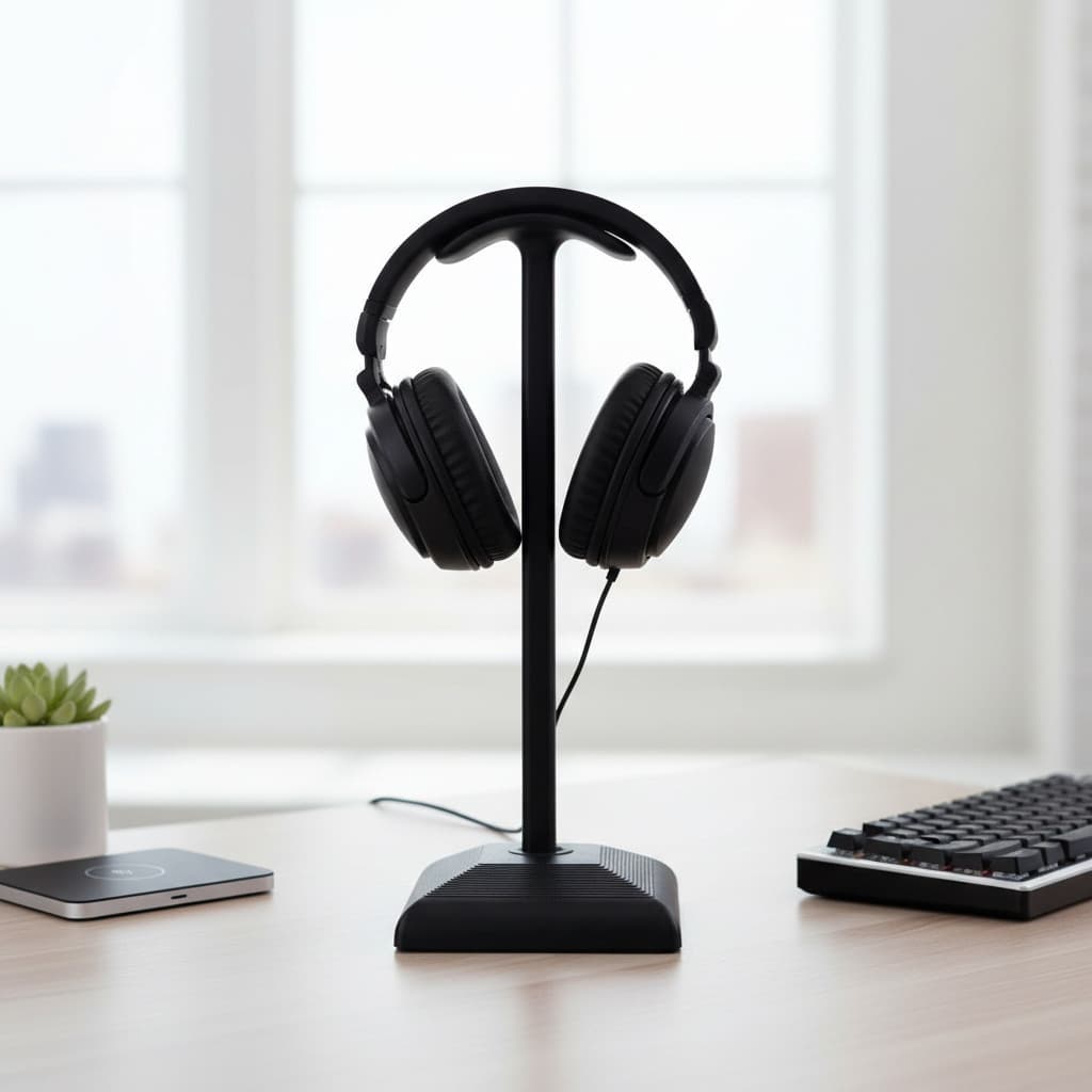 Suporte Para Fone De Ouvido Gamer De  Mesa Design Moderno