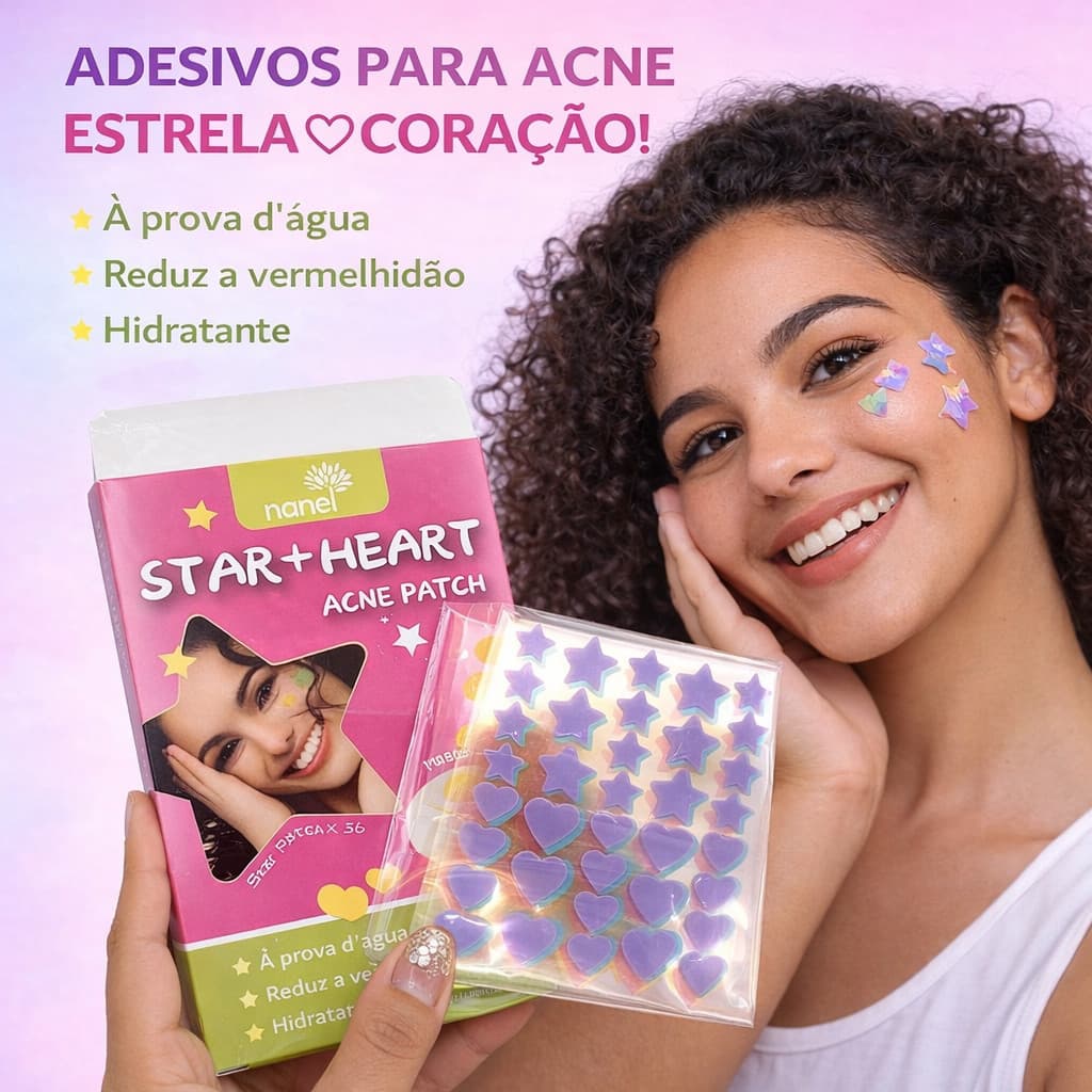 FUSHANG Kit 40-360 Adesivo Seca Espinha Antiacne Hidrocoloide Acne Patch Colorido Dia Noite