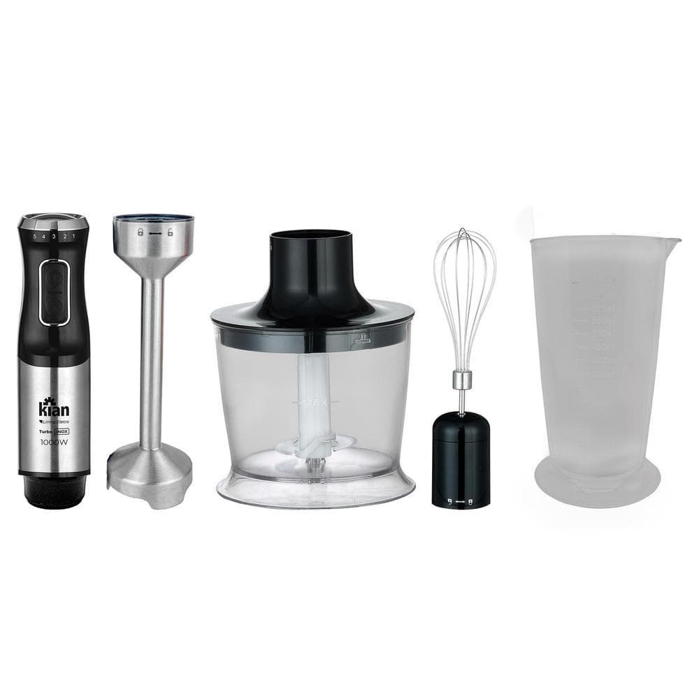 Mixer Turbo 3 em 1 1000w 5 Velocidades Preto Kian 220v