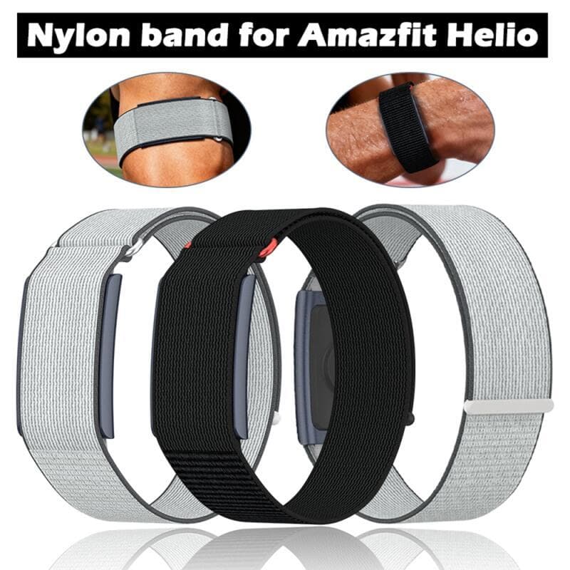 Pulseira De Nylon Para Amazfit Helio , Rastreador De Fitness , Relógio Original/Braçadeira Esportiva Ajustável