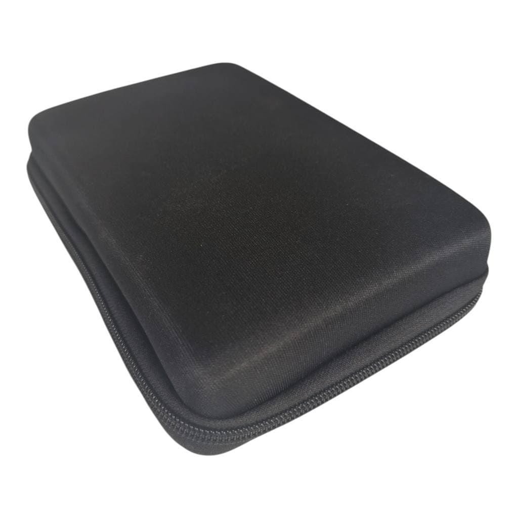 Estojo Escolar Rígido EVA 3mm Termoformado com Elástico Porta Lápis Zíper Reforçado Organizador Resistente Black Savana