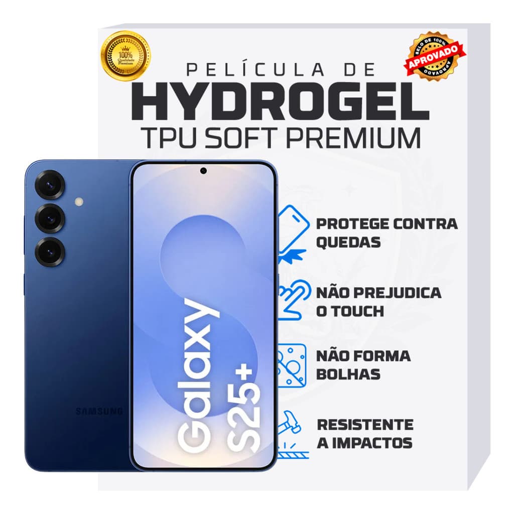 Películas HD Fosca – Kit com 3 Unidades para Galaxy S25, Plus e Ultra