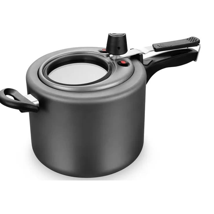PANELA DE PRESSAO GRAFITE VISOR VIDRO 120MM  4,5L ANTIAD